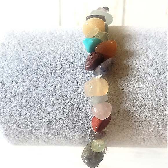 Natural Stone Bracelet, Multicolor, NWOT - Picture 2 of 2